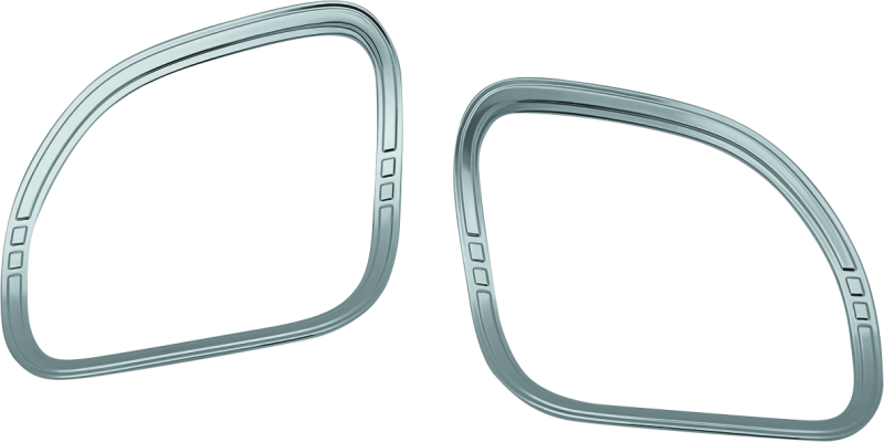 Kuryakyn Tri-Line Speaker Accents For Road Glide Chrome Air Filters - Direct Fit Kuryakyn