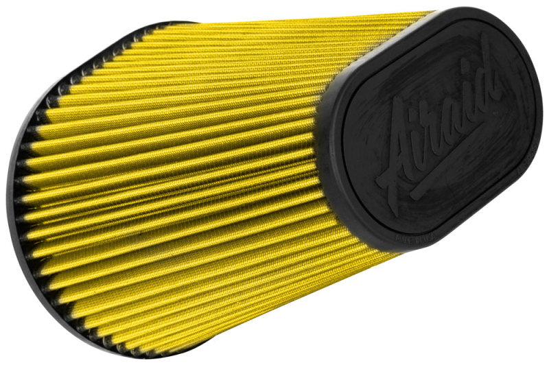 Airaid Universal Air Filter -Cone 6in FLG x 9-1/2x7-1/2in B x 6-3/8x3-3/4inTx 9-1/2in H - Synthaflow Air Filters - Universal Fit Airaid