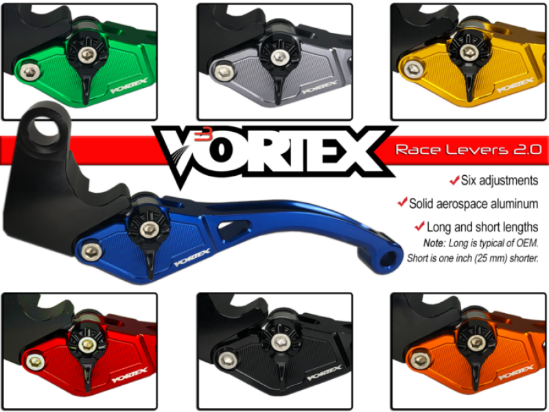 Vortex Racing H-L201 F18 Brake Lever Short- Black Levers Vortex Racing
