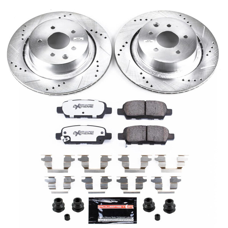 Power Stop 14-15 Infiniti Q60 Rear Z26 Street Brake Kit Brake Kits - Performance D&S PowerStop