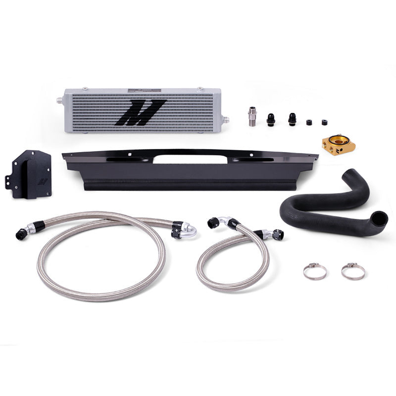Mishimoto 15-17 Ford Mustang GT Right-Hand Drive Thermostatic Oil Cooler Kit - Silver Oil Coolers Mishimoto