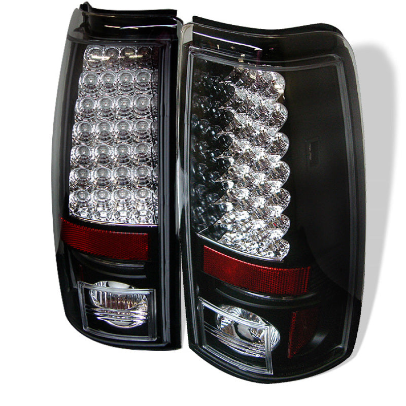 Spyder Chevy Silverado 1500 99-02 (Not Fit Stepside) LED Tail Lights Blk ALT-YD-CS99-LED-BK Tail Lights SPYDER
