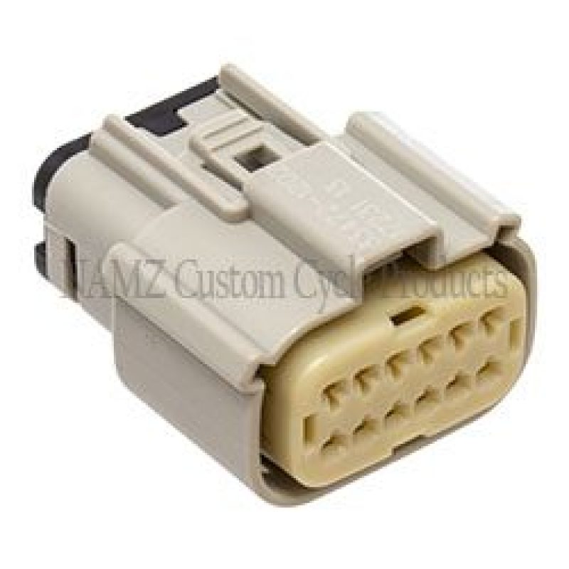 NAMZ 07-23 Touring/LiveWire Main Harness Molex MX-150 12-Position Female - Black (HD 72489-07GY) Wiring Connectors NAMZ