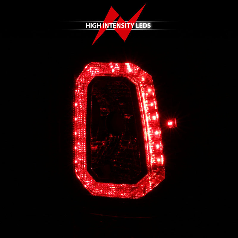 ANZO 2003-2006 Chevy Silverado 1500 LED Taillights Plank Style Chrome With Red/Clear Lens Tail Lights ANZO