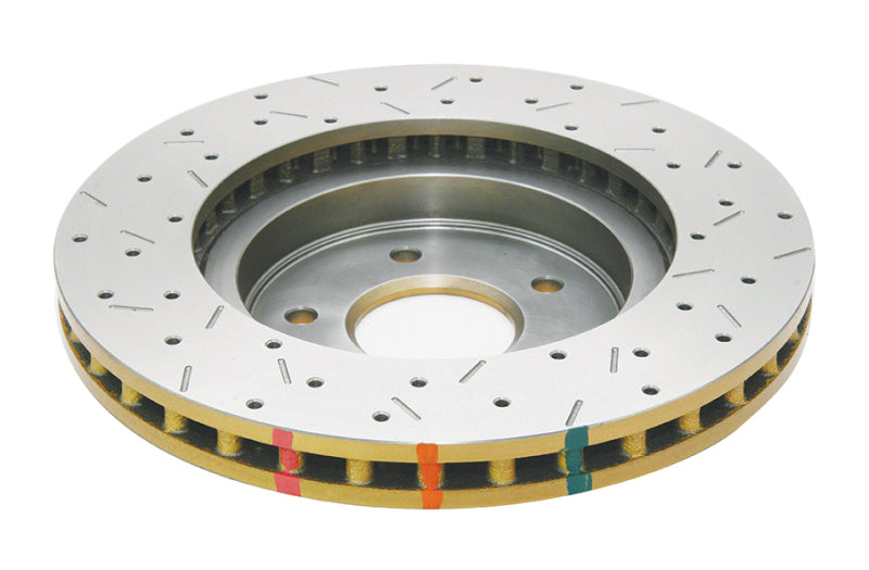 DBA 8/98+ Nissan Skyline R34 GTT Front Cross Drilled Slotted 4000 Series Rotor Brake Rotors - Slotted DBA