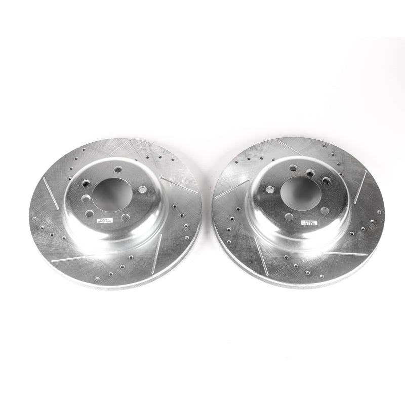 Power Stop 08-10 BMW 535i Front Evolution Drilled & Slotted Rotors - Pair Brake Rotors - Slot & Drilled PowerStop