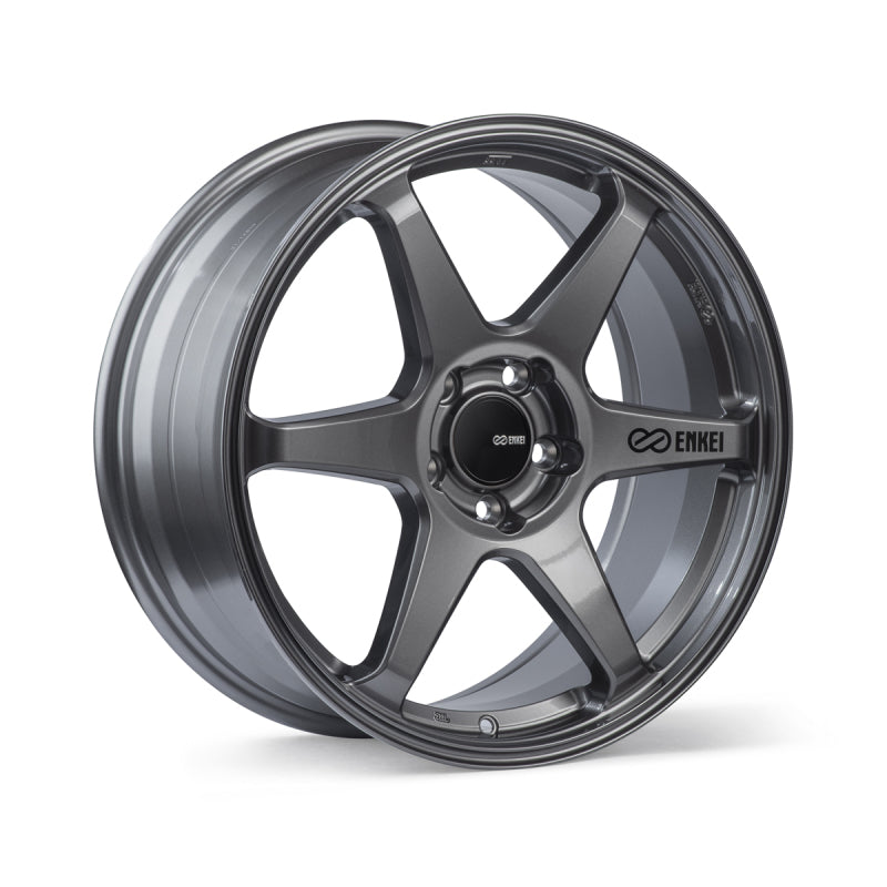 Enkei T6R 18x9.5 38mm Offset 5x114.3 Bolt Pattern 72.6 Bore Matte Gunmetal Wheel Wheels - Cast Enkei