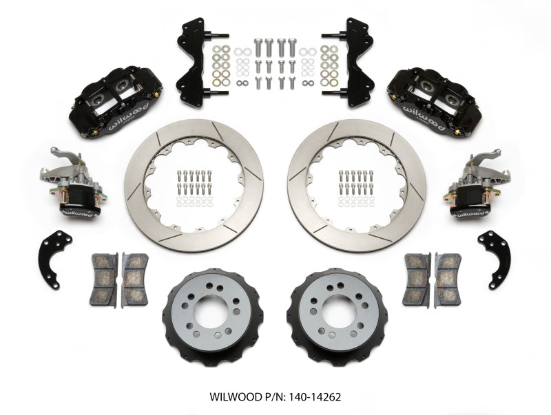 Wilwood Narrow Superlite 4R / MC4 Rear Kit 12.88 Currie Pro-Tour Unit Bearing Floater Big Brake Kits Wilwood