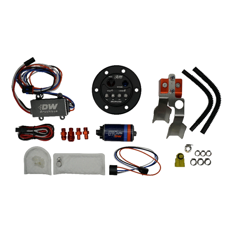 Deatschwerks X2 Pump Hanger w/ 810lph Brushless Fuel pump for 92-00 Honda Civic Fuel Pumps DeatschWerks