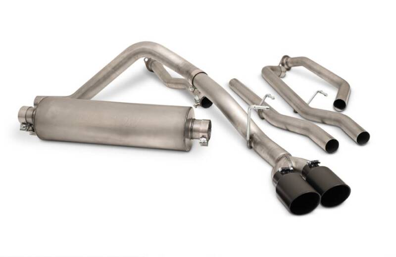 Gibson 22-24 Toyota Tundra 3.5L-T V6 Crew Max Black Elite Stainless Cat Back Dual Sport Exhaust Catback Gibson