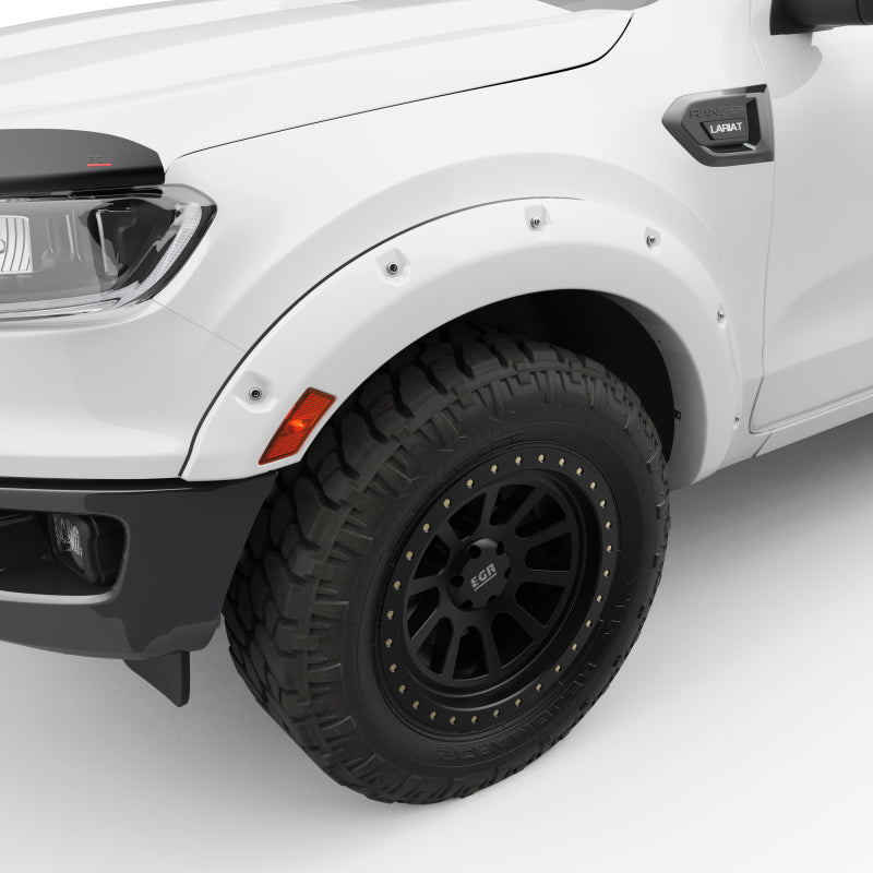 EGR 19-22 Ford Ranger Painted To Code Oxford Traditional Bolt-On Look Fender Flares White Set Of 4 Fender Flares EGR