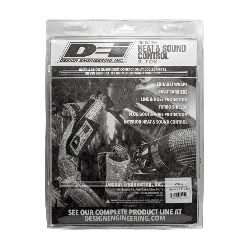 DEI Exhaust Wrap 2.5 to 3in x 12ft - Titanium Exhaust Wrap DEI