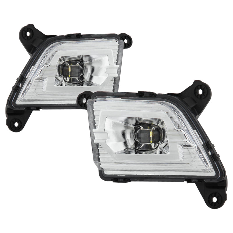 Spyder 19-20 Chevy Silverado 1500 OEM Style Full LED Fog Light w/Switch - Clear (Wont Fit RPO U12) Fog Lights SPYDER