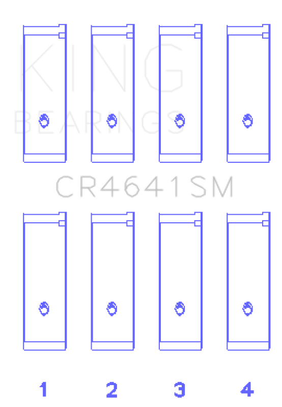 King Engine Bearings Suzuki J24B (Size 0.25 Oversized) Rod Bearing Set Bearings King Engine Bearings