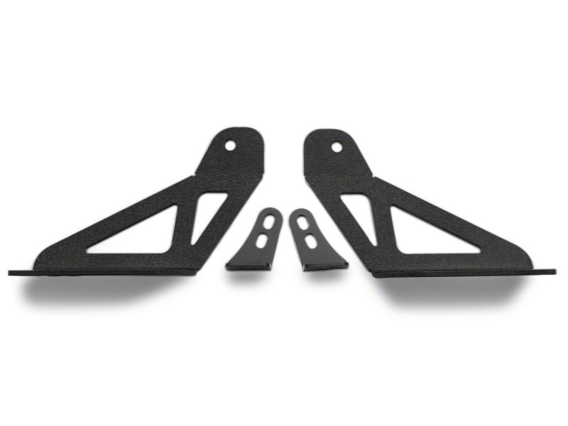 Raxiom 18-23 Jeep Wrangler JL Axial Series 30-In Single Row LED Light Bar w/ Hood Mounting Brackets Brackets Raxiom