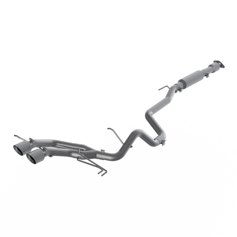 MBRP 13-18 Hyundai Veloster Turbo 4.0in OD Tips Dual Outlet 2-1/2in AL Cat Back Catback MBRP