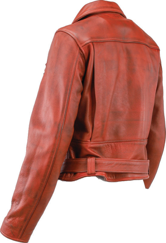 Kuryakyn Leather By River Road Arabian Spice Leather Jacket Red Womens - Small Jackets - Leather Kuryakyn