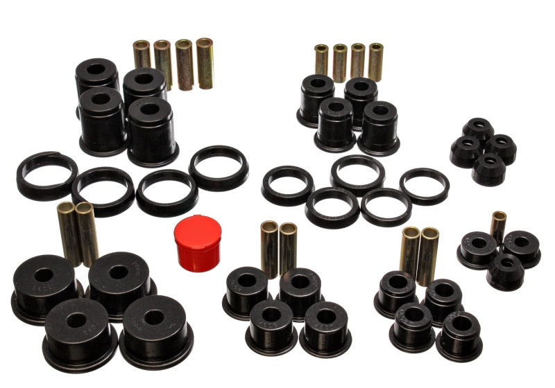 Energy Suspension 84-01 Jeep Cherokee/Wagoneer/Comanche Black Hyper-Flex Master Bushing Set Bushings - Full Vehicle Kits Energy Suspension