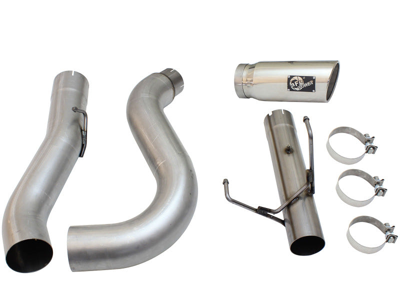 aFe MACHForce XP Exhaust Large Bore 5in DPF-Back SS 13-15 Dodge Trucks L6-6.7L (td) *Polish Tip DPF Back aFe