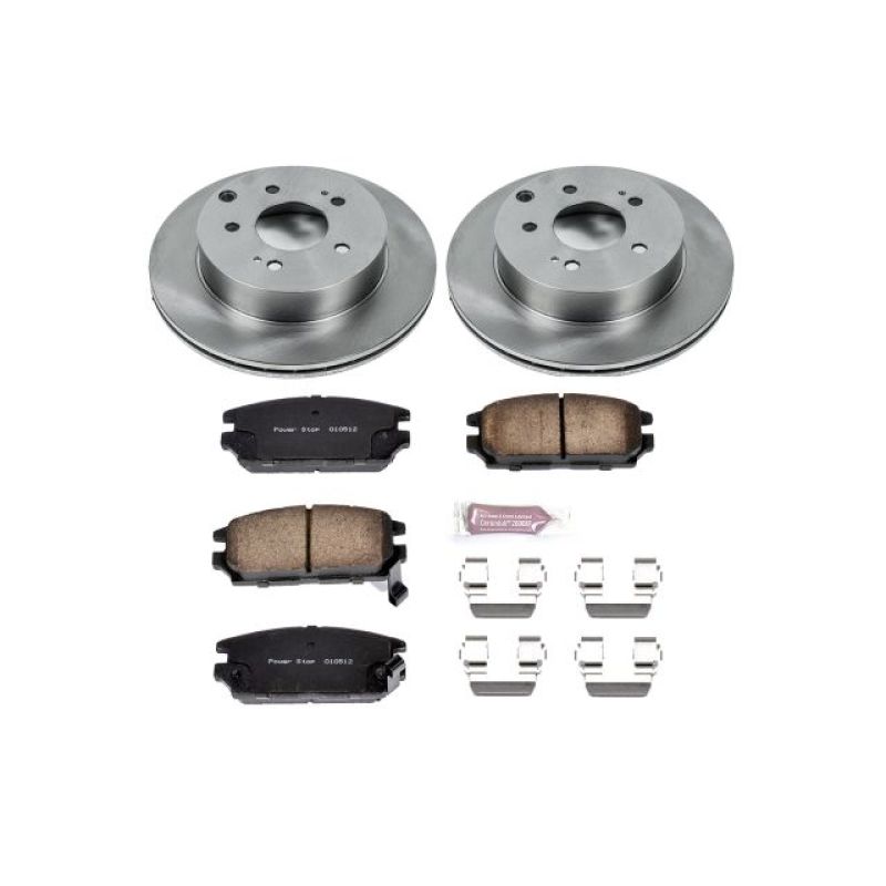 Power Stop 06-12 Mitsubishi Eclipse Rear Autospecialty Brake Kit Brake Kits - OE PowerStop