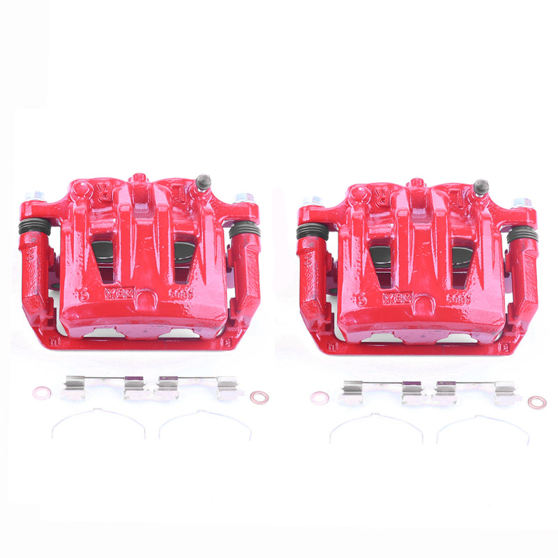 Power Stop 04-09 Nissan Quest Front Red Calipers w/Brackets - Pair Brake Calipers - Perf PowerStop