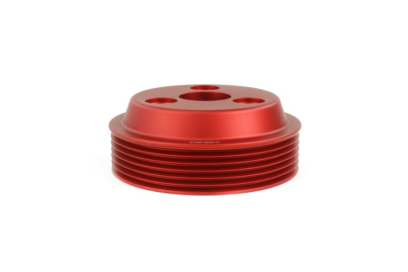 PERRIN 15-21 Subaru WRX / 18-20 Crosstrek / 14-18 FXT Lightweight Water Pump Pulley - Red Pulleys - Crank, Underdrive Perrin Performance