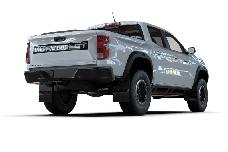 Rally Armor 23-25 Chevy Colorado ZR2 Black Mud Flap - White Logo Mud Flaps Rally Armor
