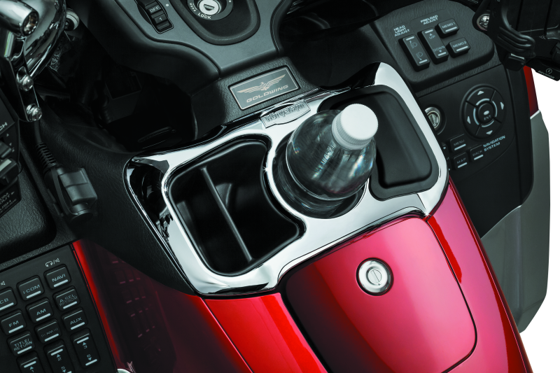 Kuryakyn Glove Box Cubby For 12-17 GL1800 Chrome Armrests Kuryakyn