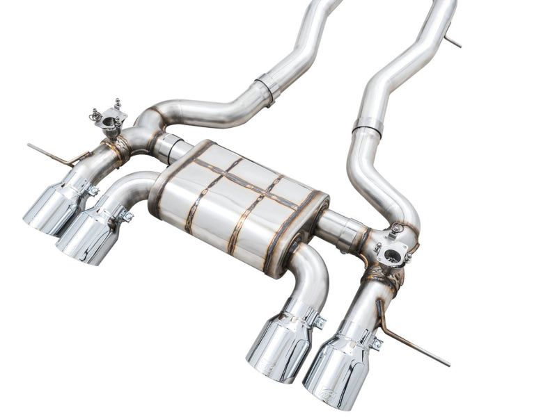 AWE Tuning SwitchPath Cat-Back Exhaust for BMW G8X M3/M4 - Chrome Silver Tips Catback AWE Tuning