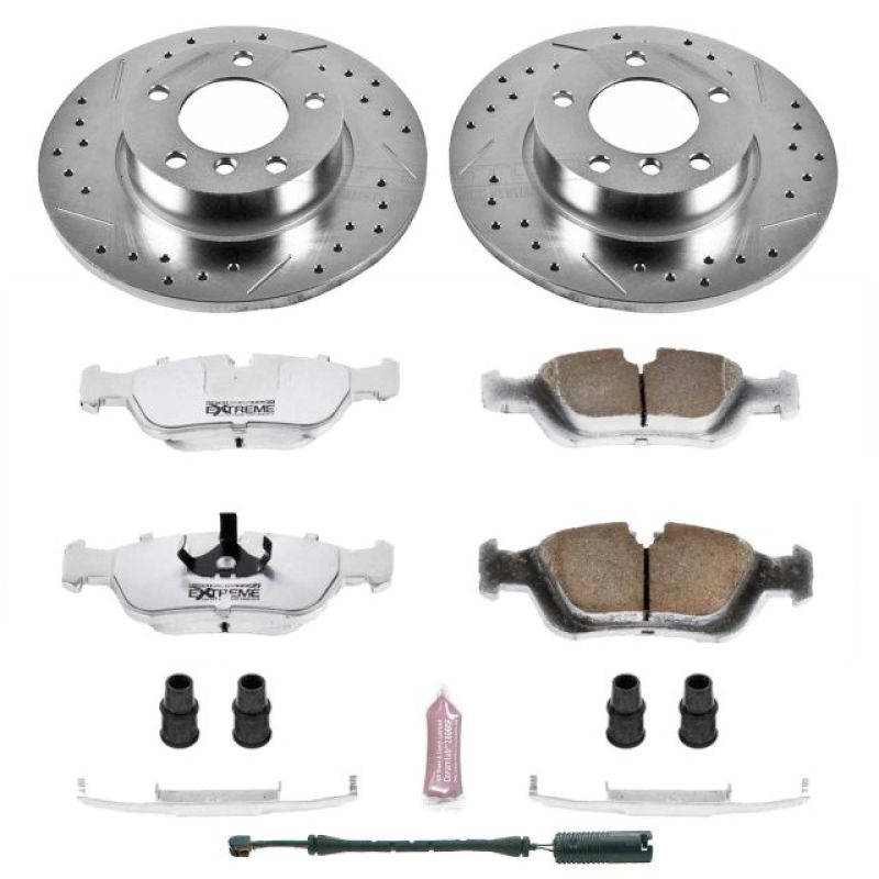 Power Stop 95-99 BMW 318ti Front Z26 Street Warrior Brake Kit Brake Kits - Performance D&S PowerStop