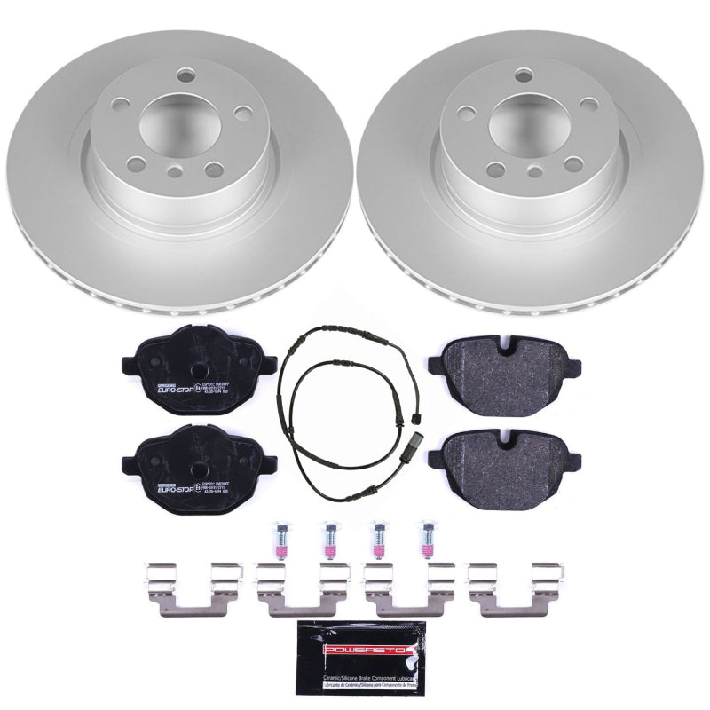 Power Stop 11-17 BMW X3 Rear Euro-Stop Brake Kit Brake Kits - OE PowerStop