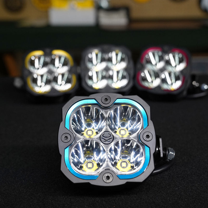 KC HiLiTES FLEX ERA 4 Color Bezel Ring Blue (ea) Light Bars & Cubes KC HiLiTES