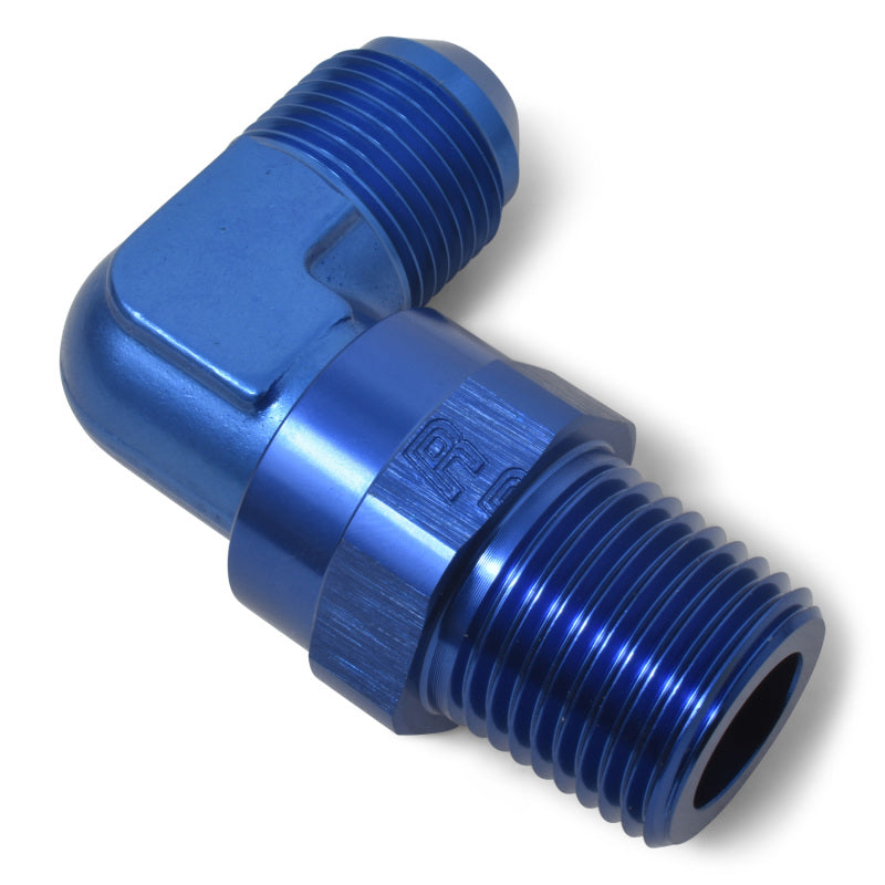 Russell Performance -8 AN 90 Degree Male to Male 1/4in Swivel NPT Fitting Fittings Russell