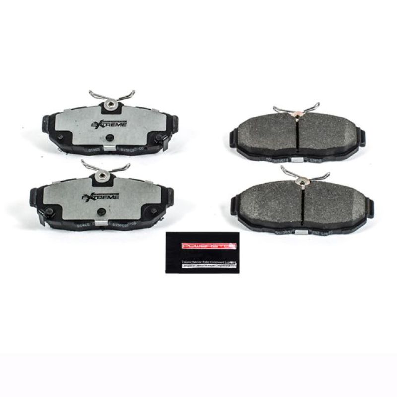 Power Stop 11-14 Ford Mustang Rear Z26 Extreme Street Brake Pads w/Hardware Brake Pads - Performance PowerStop
