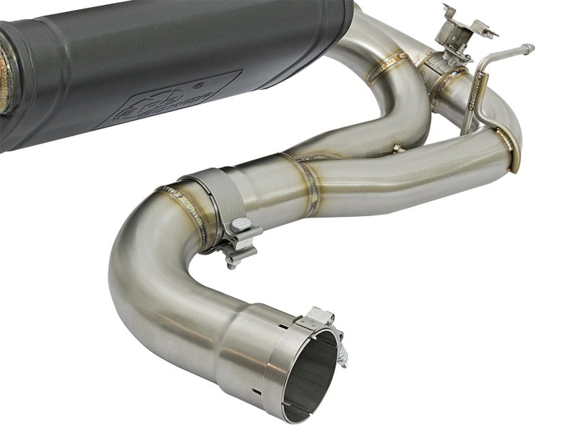 aFe MACHForce XP 16-17 BMW 340i/iX 440i/iX L6-3.0L (t) SS Axle-Back Exhaust w/Polished Tips Axle Back aFe