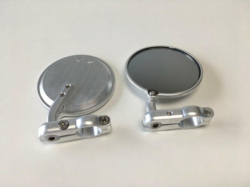 CRG Hindsight 3 in. Round Bar-End Mirror Right - Silver Side Mirrors CRG Constructors