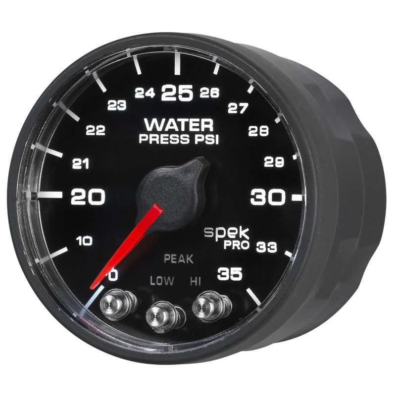 Autometer Spek-Pro - Nascar 2-1/16in Water Press 0- 35 psi Bfb Sp Gauges AutoMeter