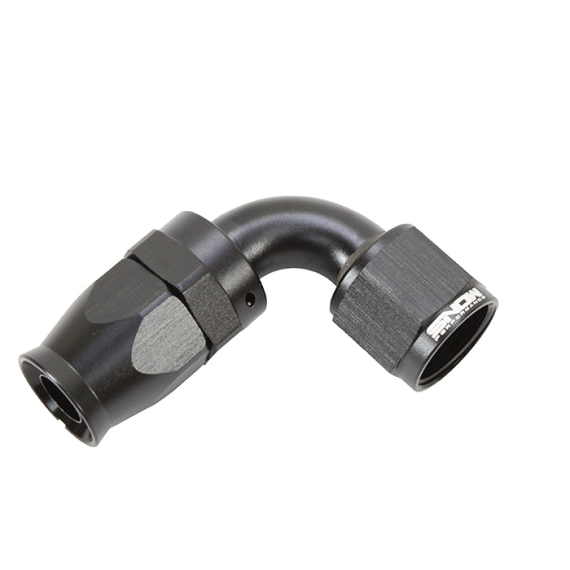 Snow -10AN 90 Degree PTFE Hose End (Black) Fittings Snow Performance