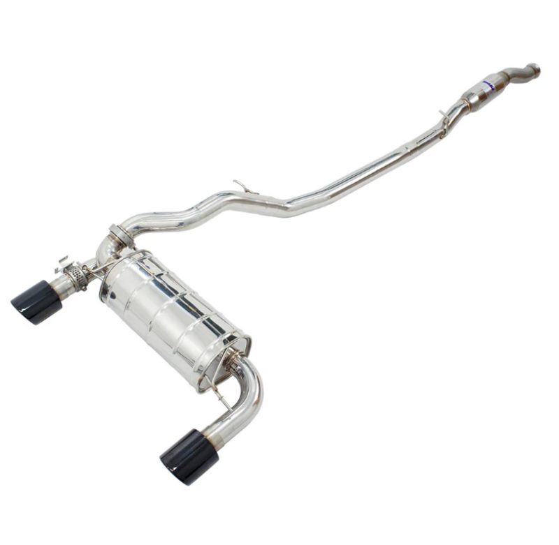 Invidia 15-18 Ford Focus RS Q300 w/Valve Rolled Black Tip Cat-Back Exhaust Catback Invidia