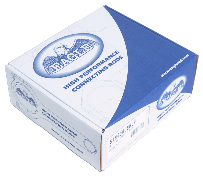 Eagle Chevrolet Small Block 6.000in Bushed I-Beam Rods - Set of 8 Connecting Rods - 8Cyl Eagle