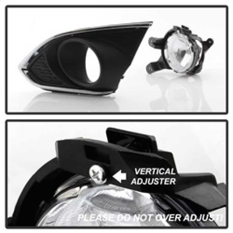 Spyder Chevy Spark 2013-2015 OEM Fog Light W/Universal Switch- Clear FL-CSPA2013-C Fog Lights SPYDER