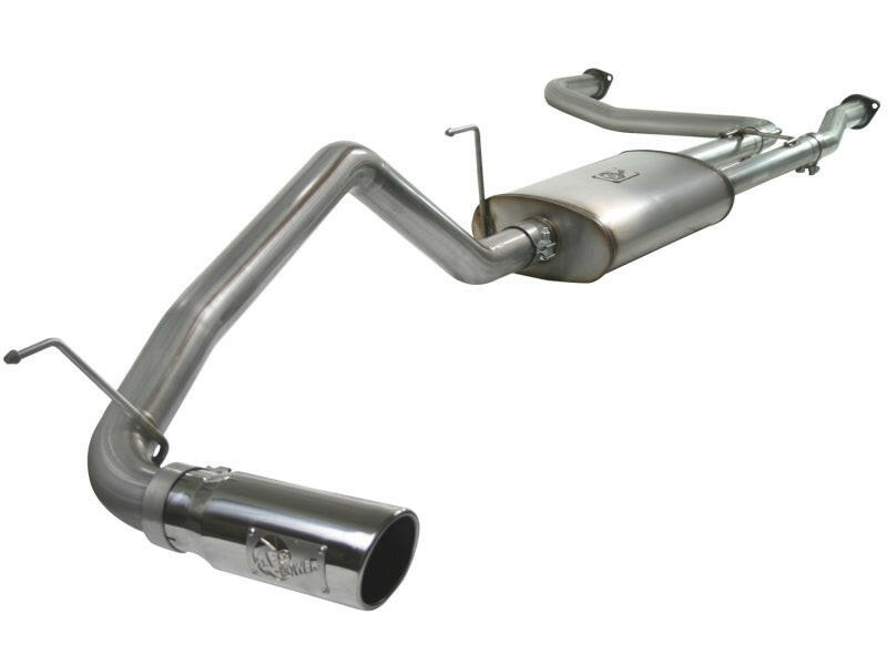 aFe MACHForce XP Exhaust Cat-Back 2.5/3in SS-409 w/ Polished Tip 04-12 Nissan Titan V8 5.6L Catback aFe