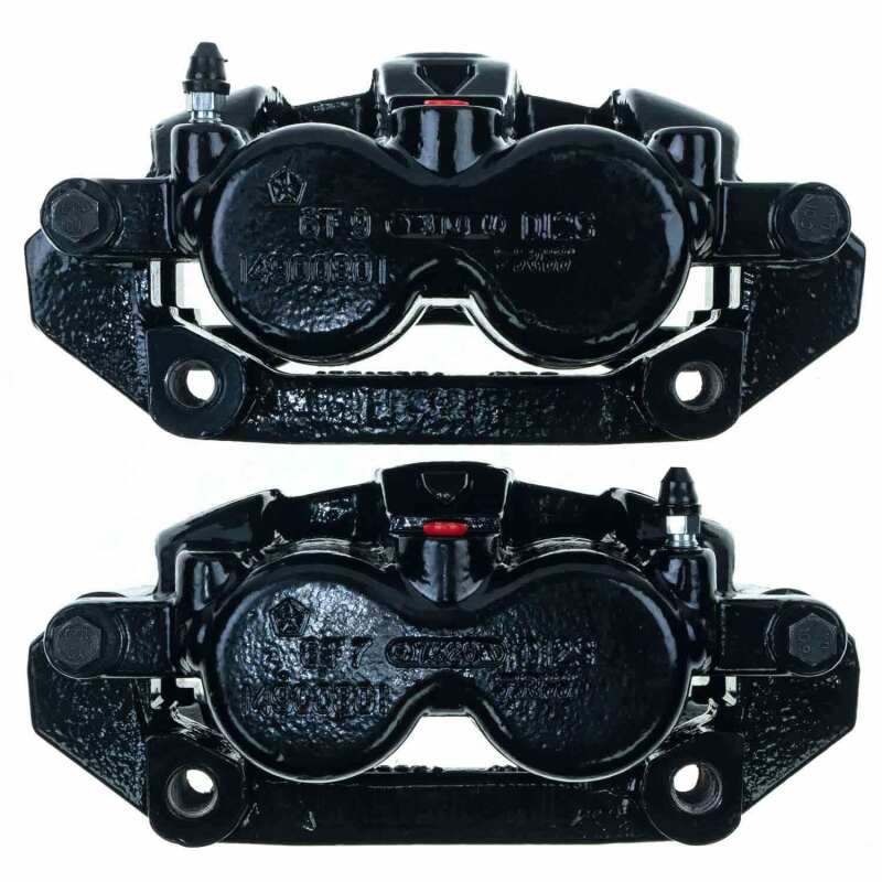 Power Stop 05-08 Dodge Dakota Front Black Caliper - Pair w/Bracket Brake Calipers - Perf PowerStop