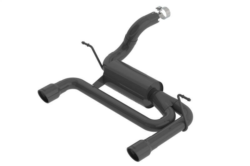 Borla 2018 Jeep Wrangler JL/JLU 3.6L 2DR/4DR S-Type SS Axle Back Black Coated Exhaust w/3.5in Tips Axle Back Borla