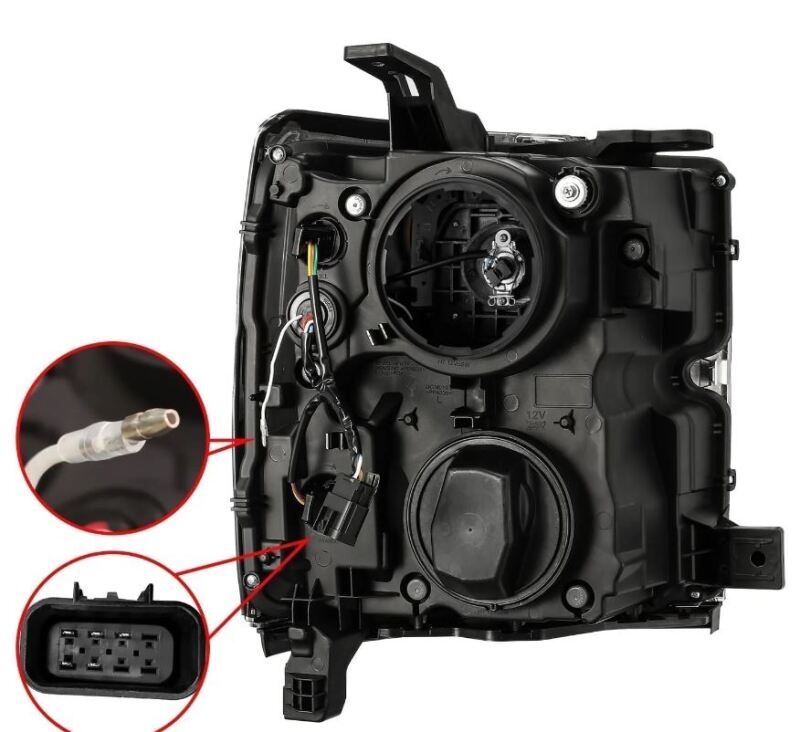 AlphaRex 15-19 Chevy Silverado 2500/3500 LUXX-Series Proj. Headlights Chrome w/Actv SeqSig & DRL Headlights AlphaRex