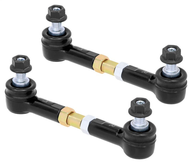 RockJock Adjustable Sway Bar End Link Sealed Rod End Joint 3 1/2in Long 1/2in LH/RH Thread Sway Bar Endlinks RockJock