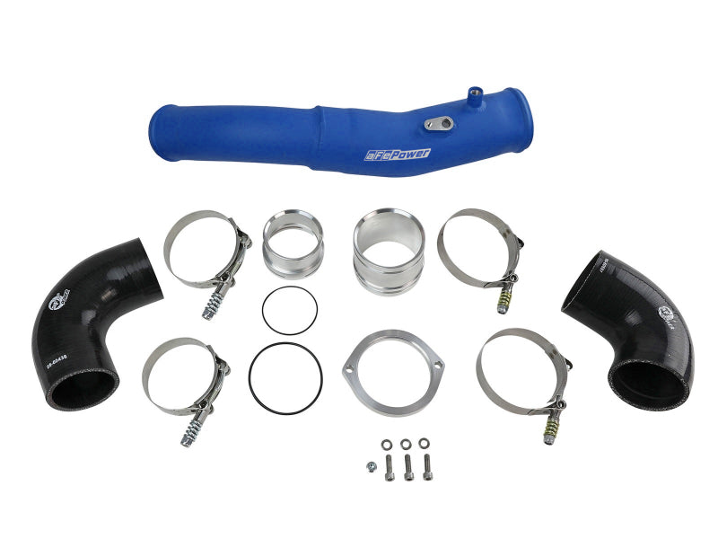 aFe 20-21 BMW Z4 M40i (G29) L6-3.0L (t) B58 BladeRunner 2-1/2in to 3in Hot-Side Charge Pipe - Blue Intercoolers aFe