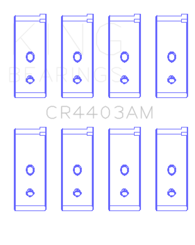 King Engine Bearings Austin/MG B-Series (Size Standard) Connecting Rod Bearing Set Bearings King Engine Bearings