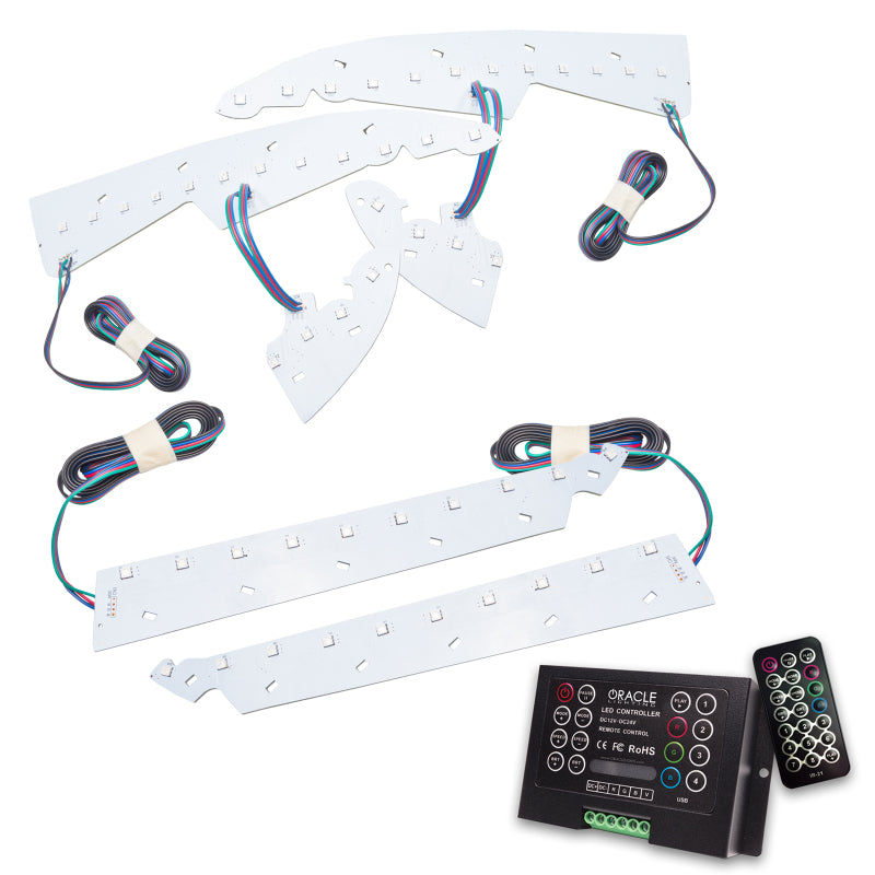 Oracle 14-15 GMC Sierra Headlight DRL Upgrade Kit - ColorSHIFT w/ 2.0 Controller Headlights ORACLE Lighting