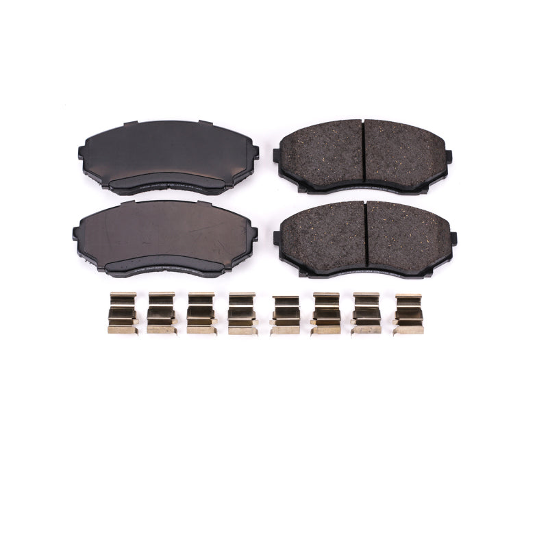 Power Stop 92-98 Mazda MPV Front Z17 Evolution Ceramic Brake Pads w/Hardware Brake Pads - OE PowerStop